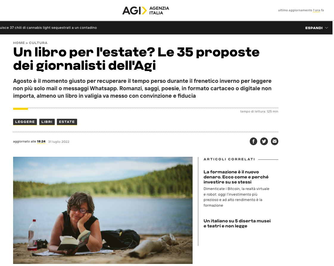 Agi - i 35 libri per l'estate 2022