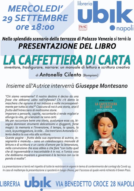 Caffettiera di carta presentazione presso ubik