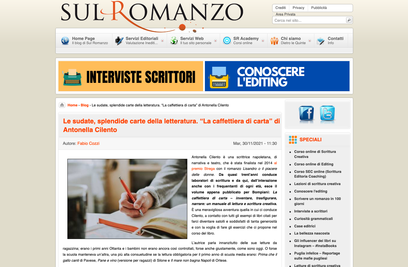 sul romanzo screenshot