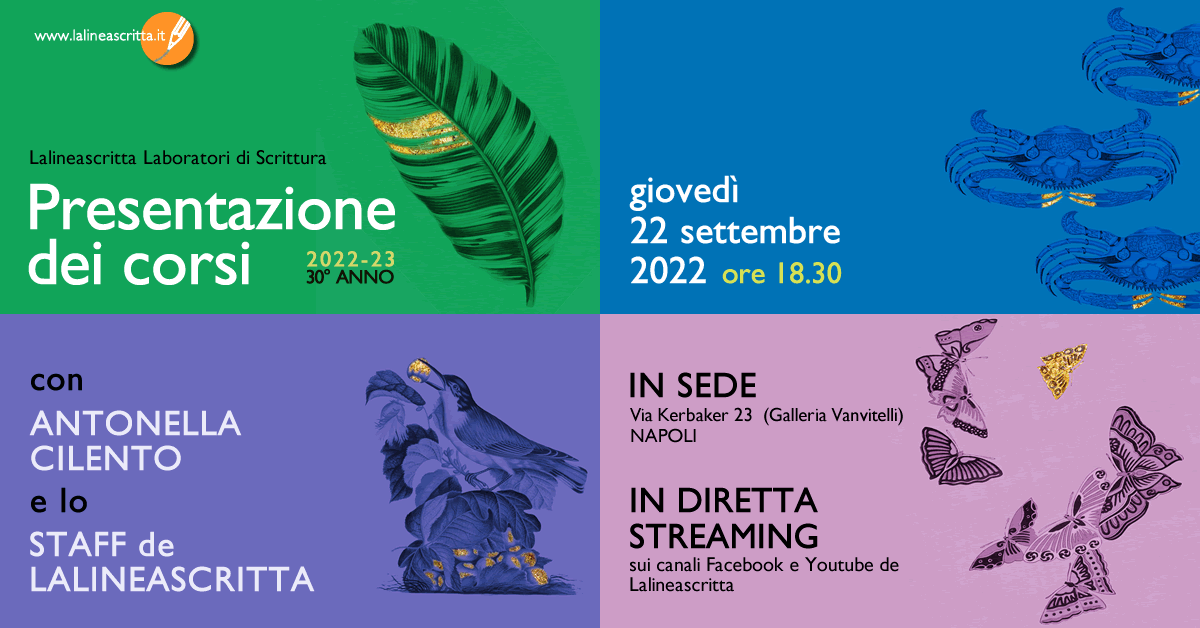 Presentazione dei corsi de Lalineascritta 22 settembre 2022