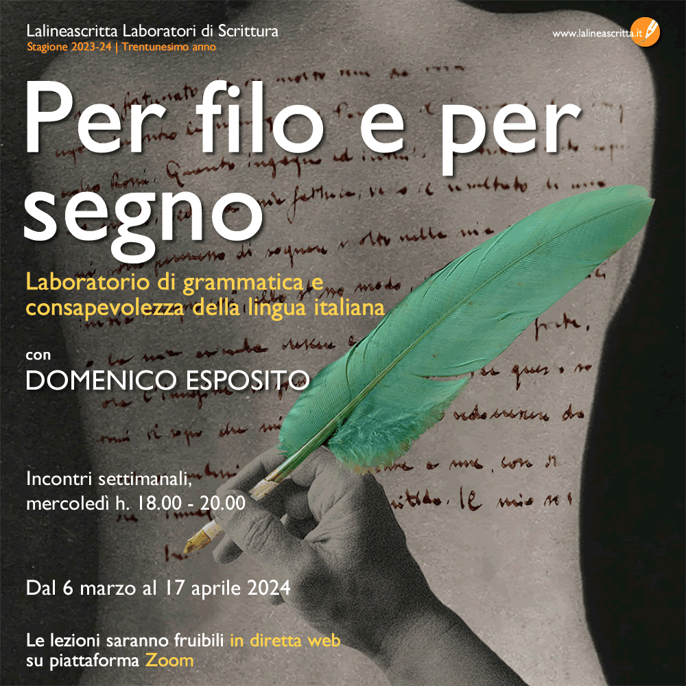 Per filo e per segno Laboratorio di grammatica