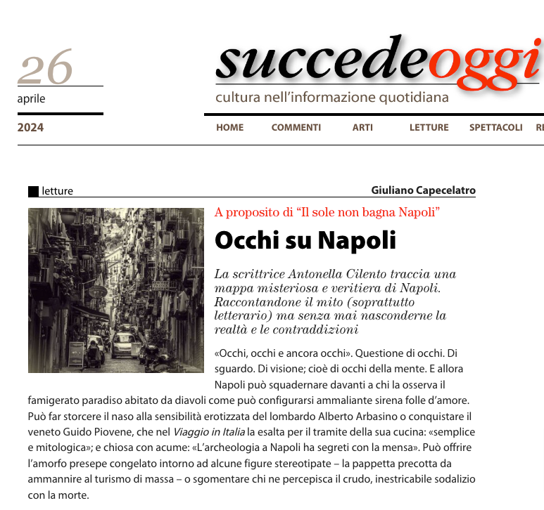 Giuliano Capecelatro su Il sole non bagna napoli