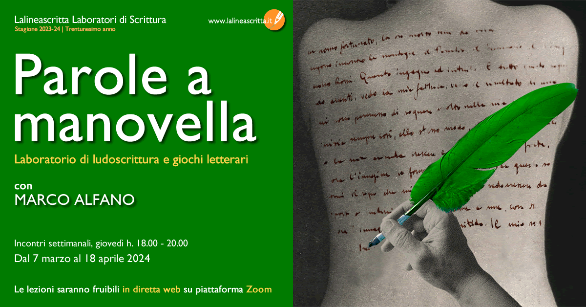 Parole a manovella - Laboratorio di ludoscrittura e giochi letterari