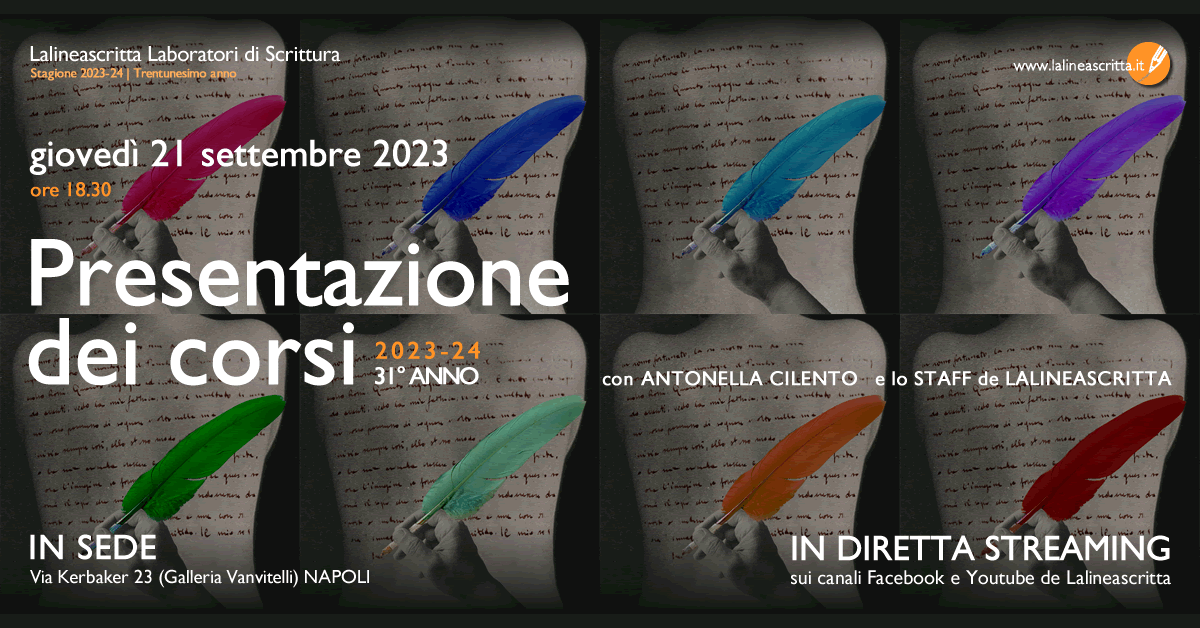 Presentazione dei corsi de Lalineascritta 21 settembre 2023