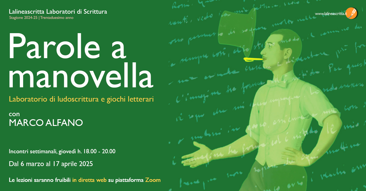 Parole a manovella - Laboratorio di ludoscrittura e giochi letterari