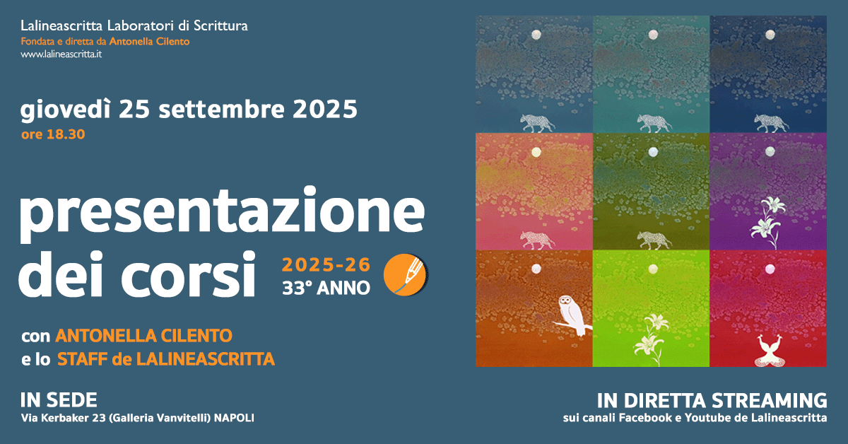 Presentazione dei corsi de Lalineascritta 25 settembre 2025