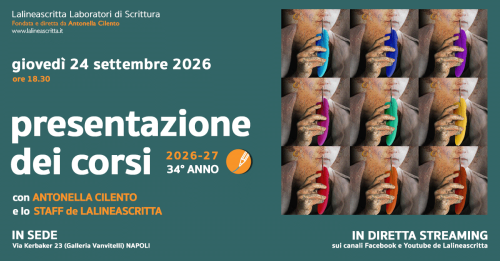 24 settembre: presentazione dei corsi 2026-27 de Lalineascritta